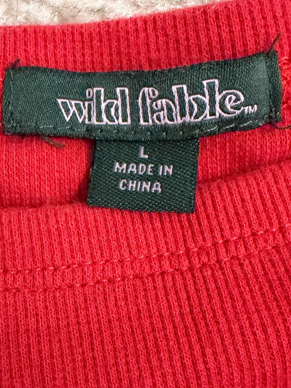 wild fable Red Ribbed Bodysuit - Picture 3 of 3